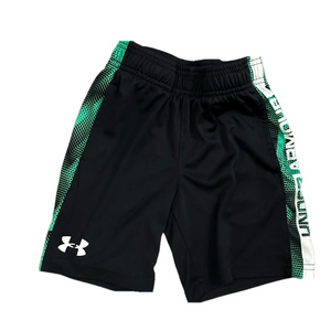 3/20$ UNDER ARMOUR Kids Boys Black and Green Shorts Size 5